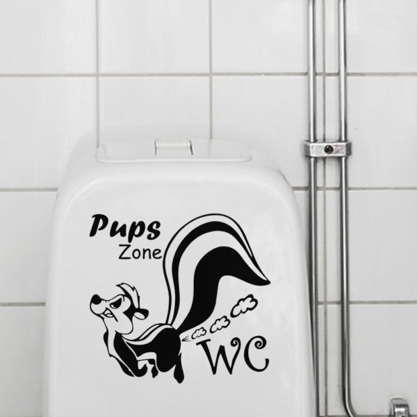 "Bathroom Squirrel" wall sticker